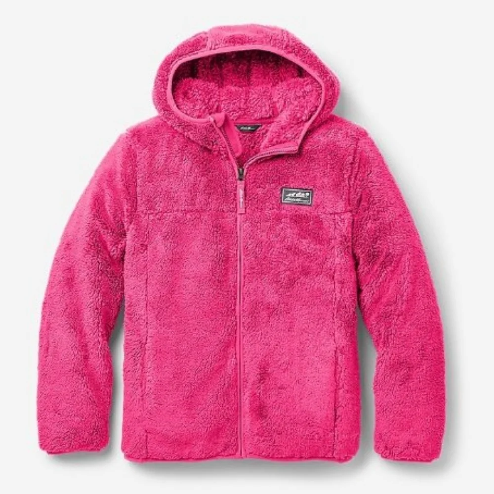 Eddie Bauer Plush Sherpa Fleece Zip Hoodie Kids XL